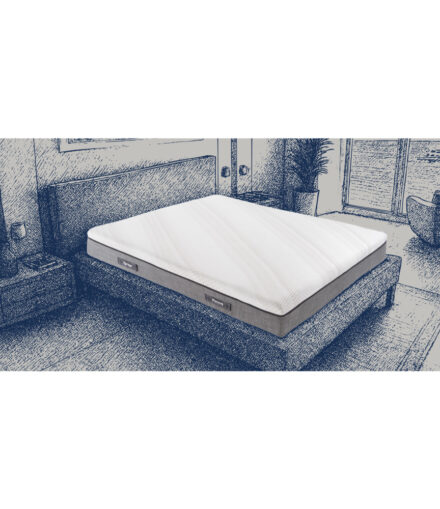 Materasso Formabed Joe in memory foam con rivestimento traspirante, design essenziale e comfort ergonomico