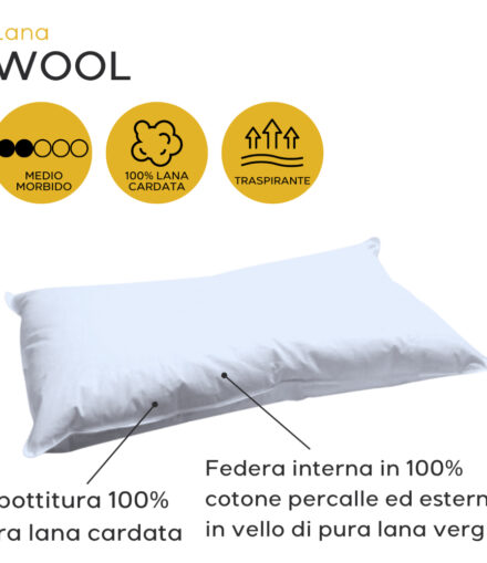 Cuscino in Lana Sfoderabile