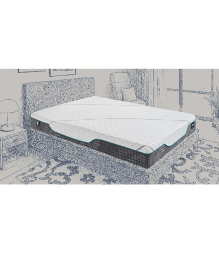 Materasso Formabed Eddy con superficie ergonomica e rivestimento traspirante