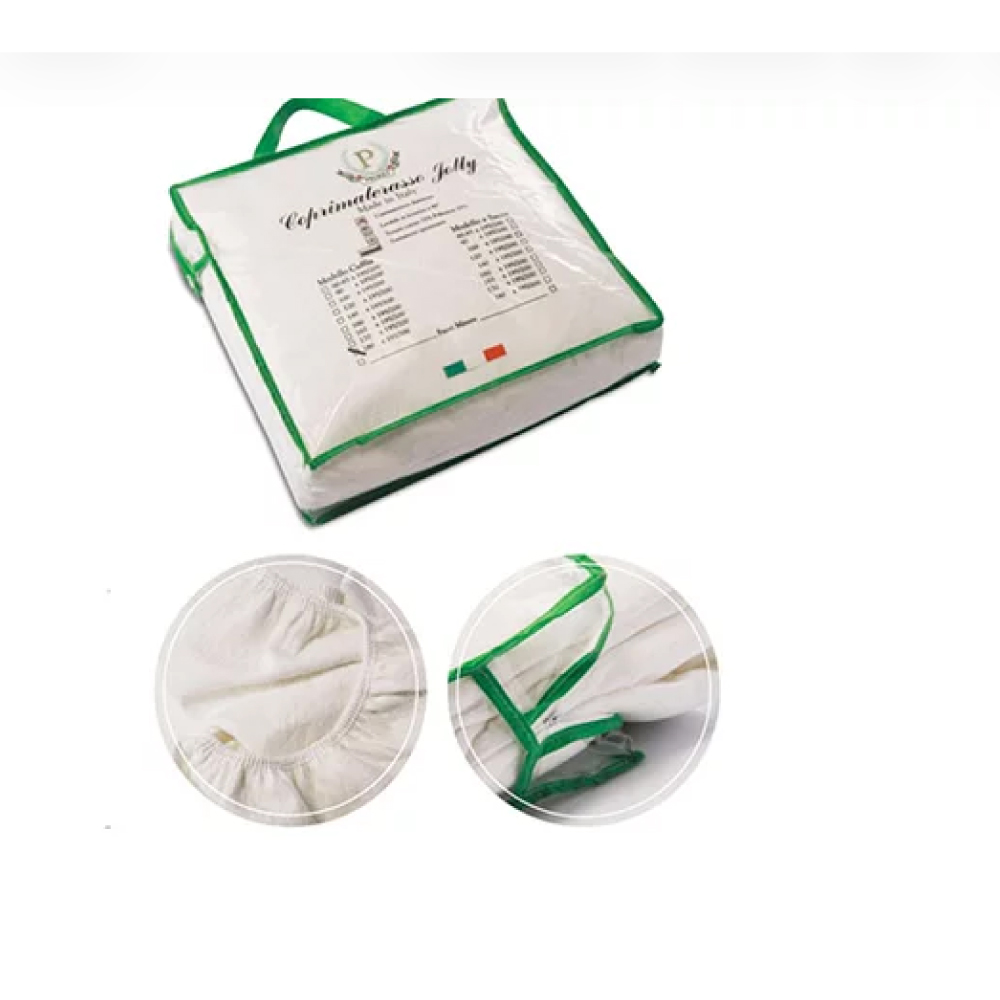 coprimaterasso-jolly-antiacaro-a-cuffia-cotone Coprimaterasso Jolly antiacaro a cuffia in cotone con elastico perimetrale lavabile fino a 90 gradi
